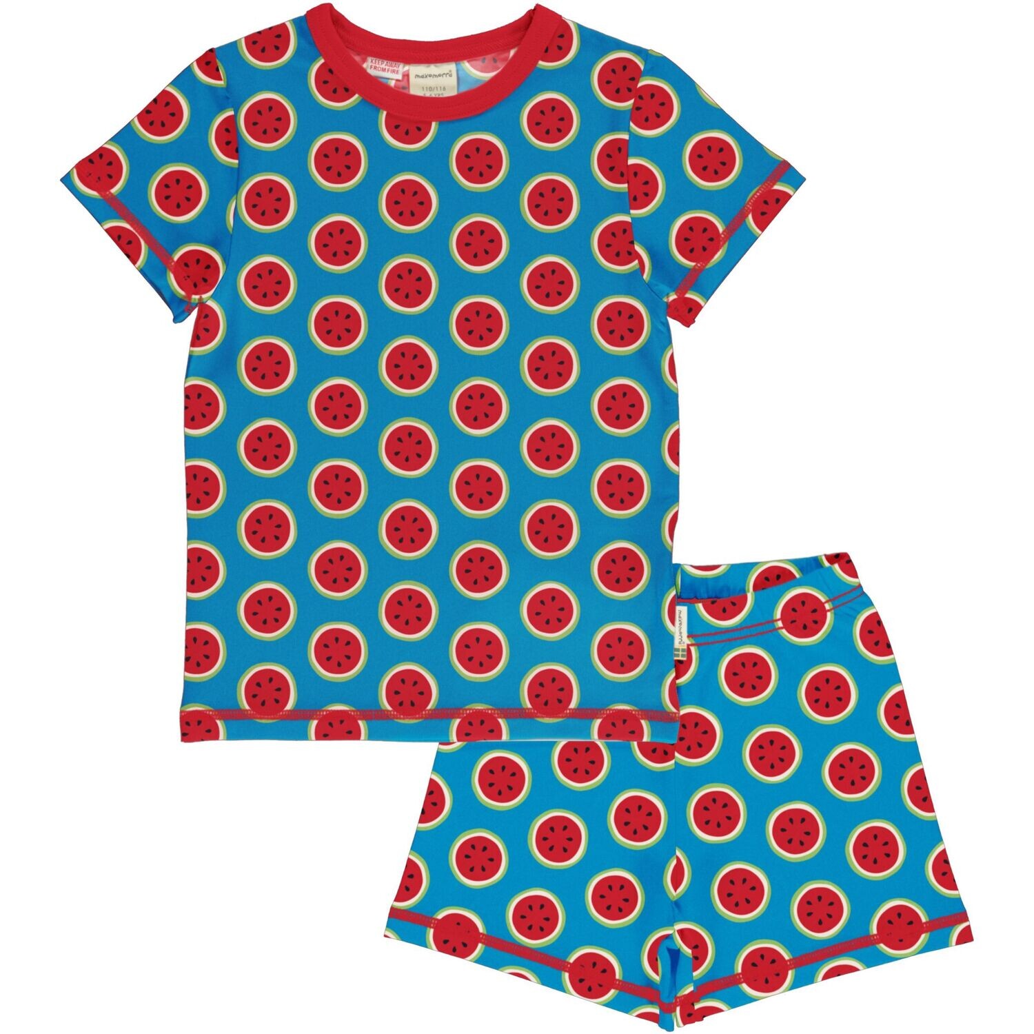 Maxomorra Pyjama SS Watermelon