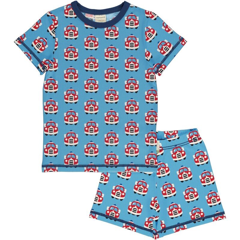 Maxomorra Pyjama SS Vintage Fire Truck