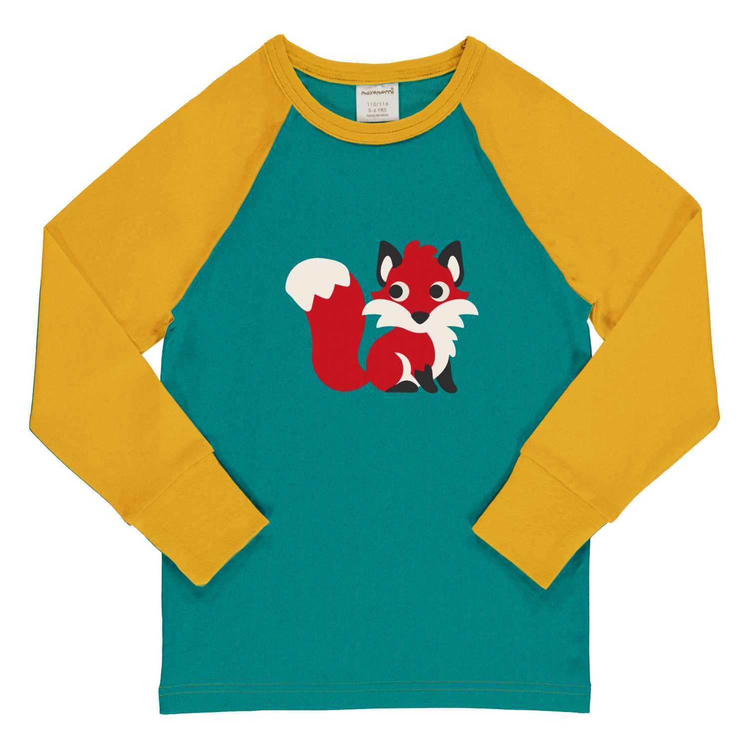 Maxomorra Top LS  Raglan Fox *SALE*