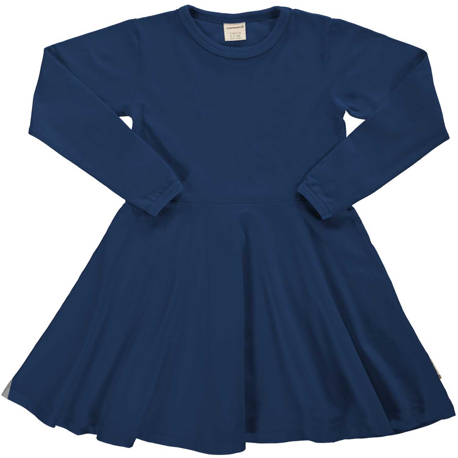Maxomorra Dress Circle LS Solid Navy