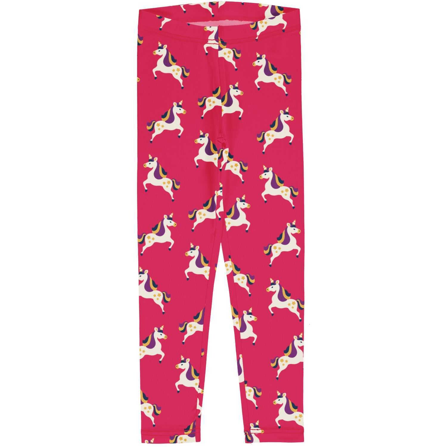 Maxomorra Leggings Pink Unicorn