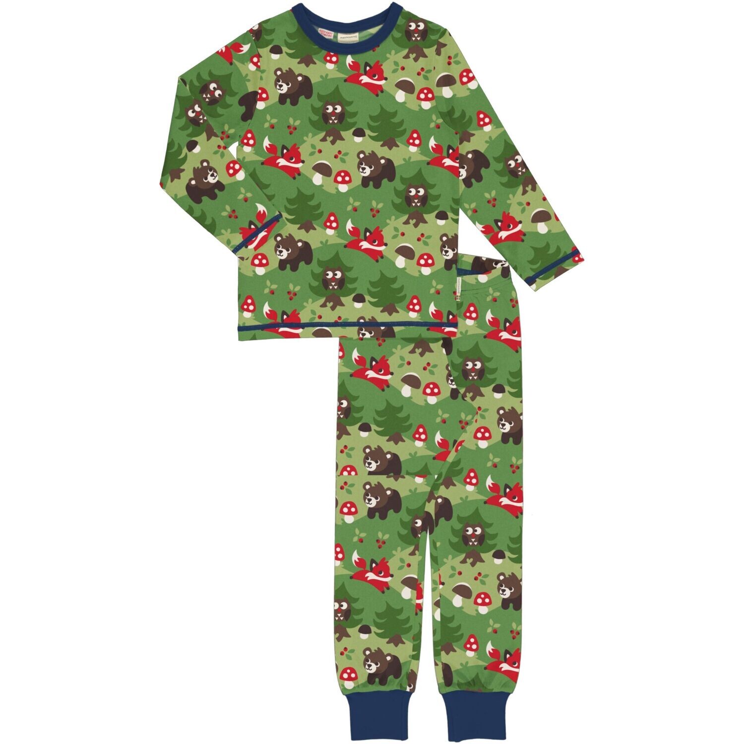 Maxomorra Pyjama Set LS Forest