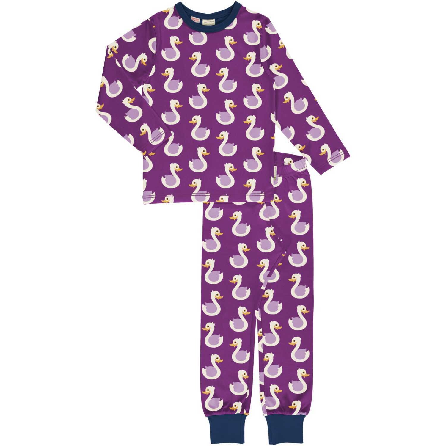 Maxomorra Pyjama LS Swan