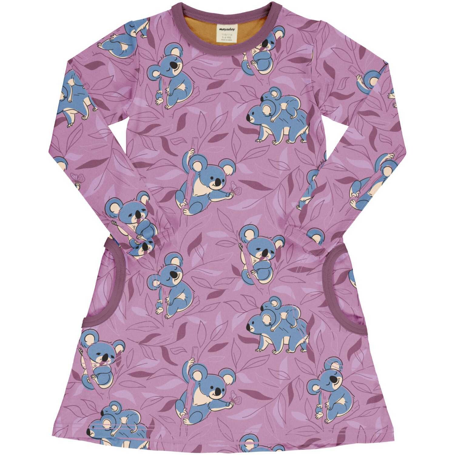 Meyadey by Maxomorra Dress LS Cuddly Koala