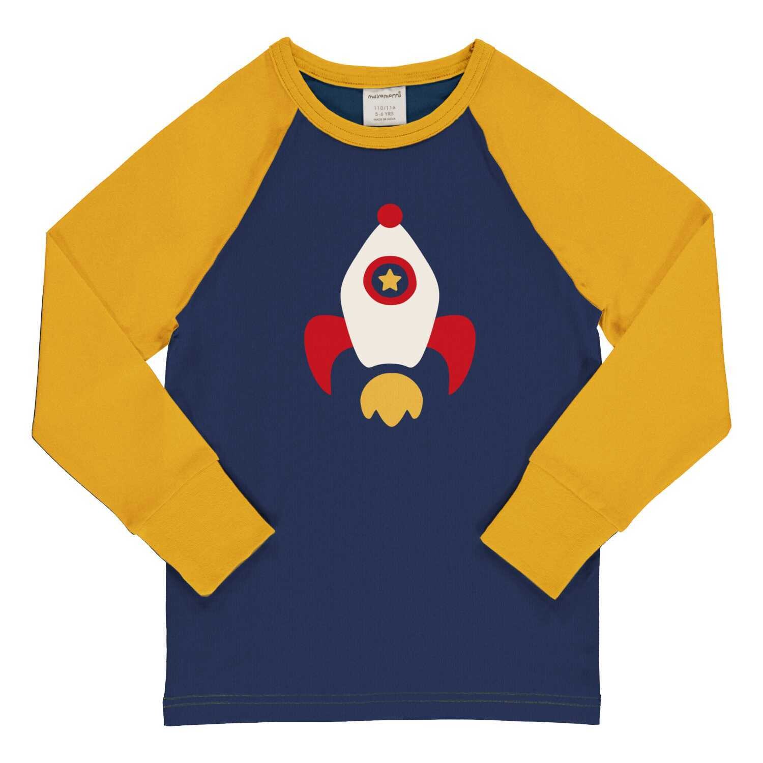 Maxomorra Top LS  Raglan Rocket