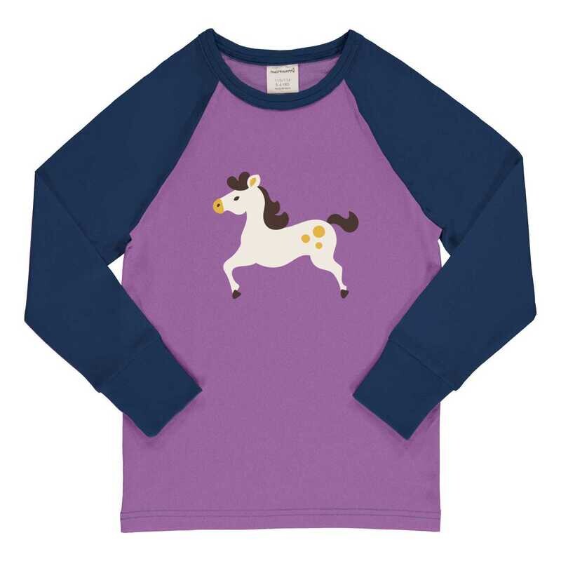 Maxomorra Top LS  Raglan Horse
