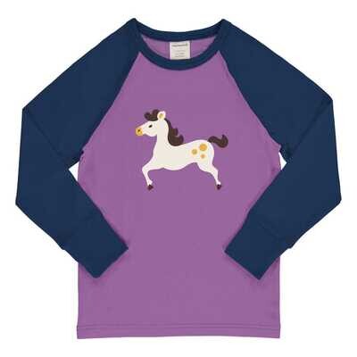 Maxomorra Top LS Raglan Horse