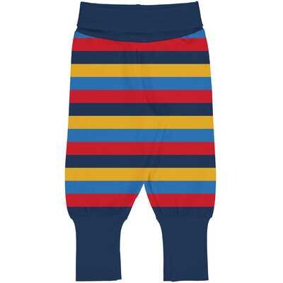 Maxomorra Pants Rib Stripes Blue