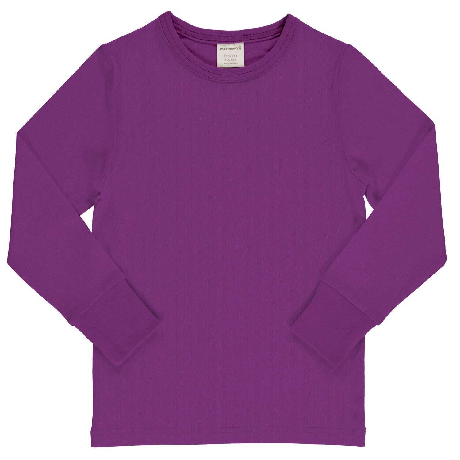 Maxomorra Shirt LS Solid Violet