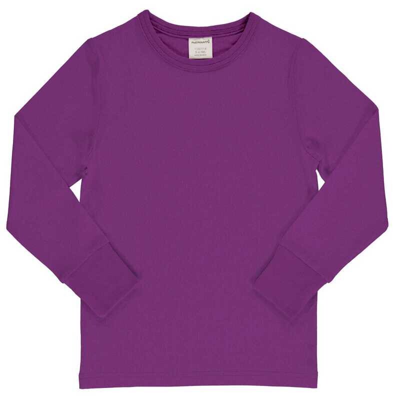 Maxomorra Shirt LS Solid Violet