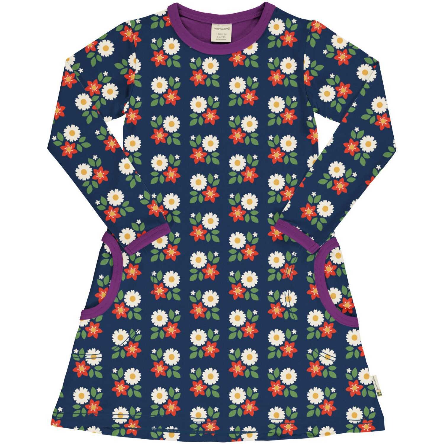 Maxomorra Dress LS Flower