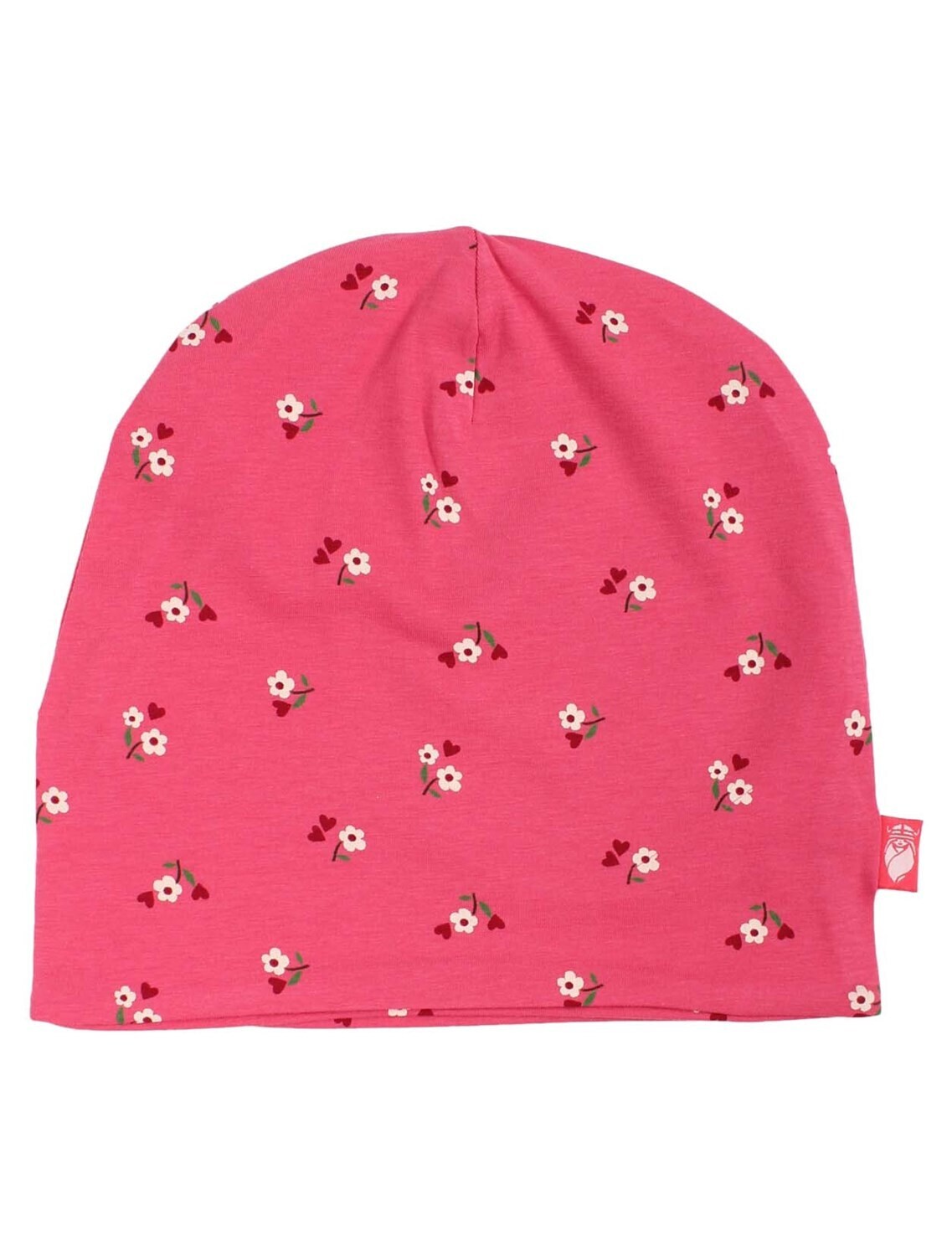 Danefae Jersey Beanie Miniflower Rasberry Sorbet