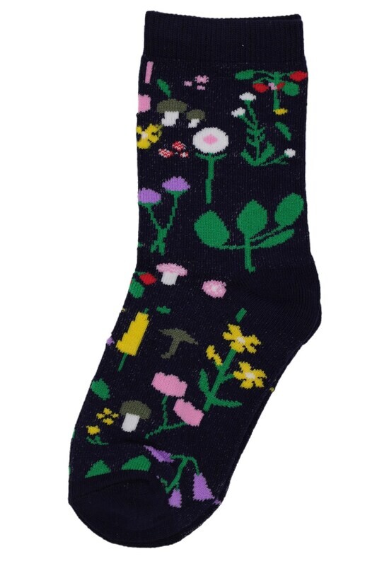 Danefae Socken Kids Navy Botanical