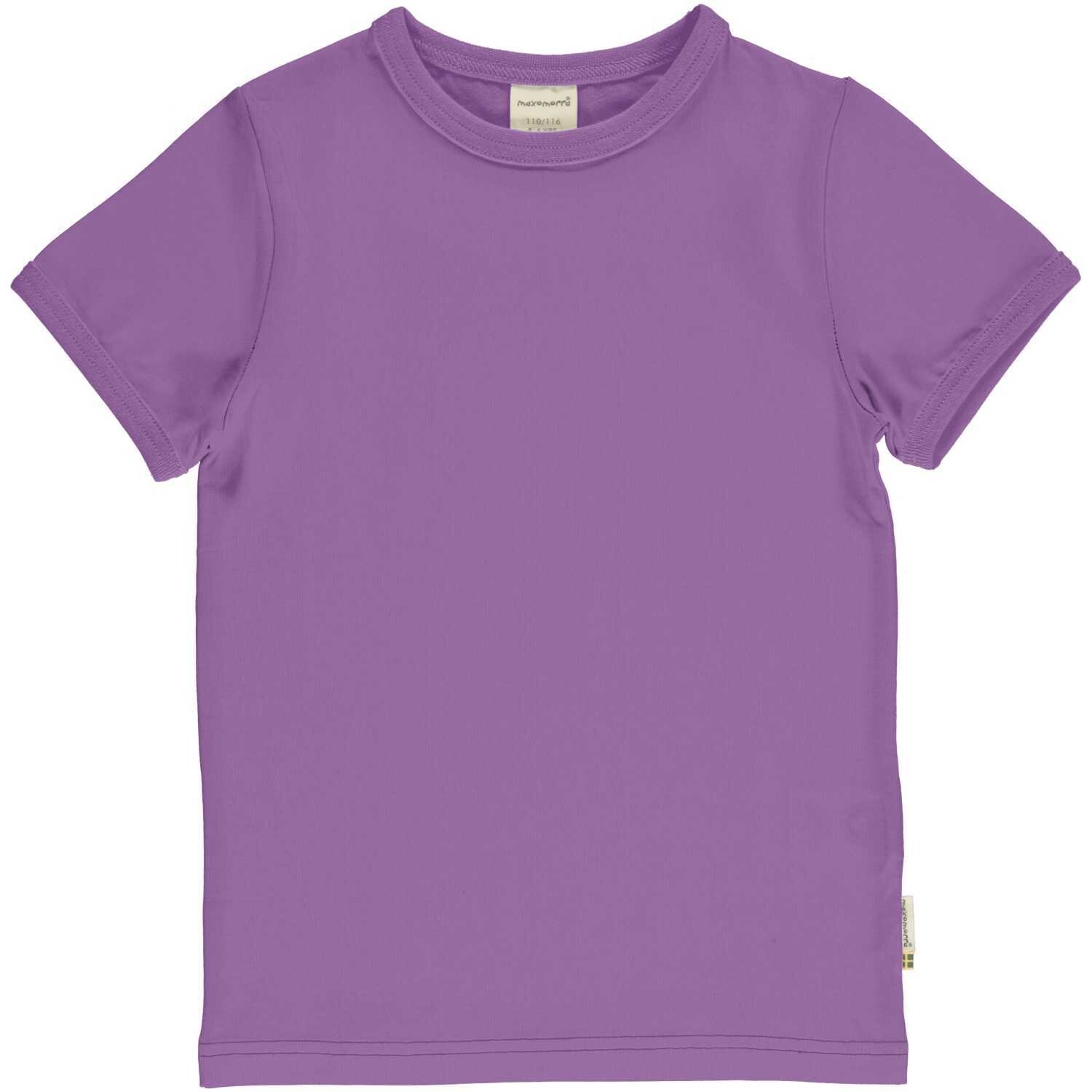Maxomorra Basic Top SS Solid Purple Light