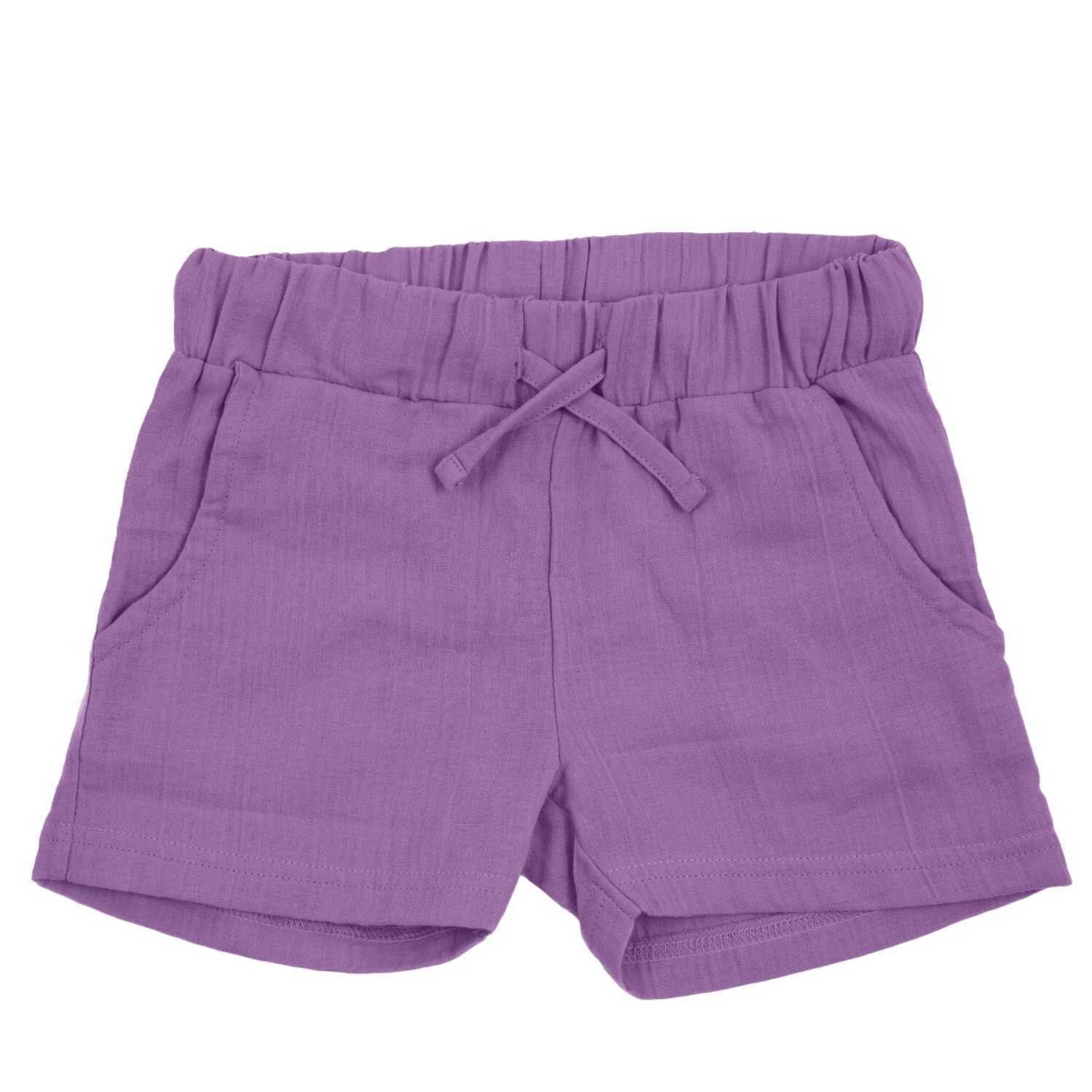 Maxomorra Shorts Muslin Purple Light