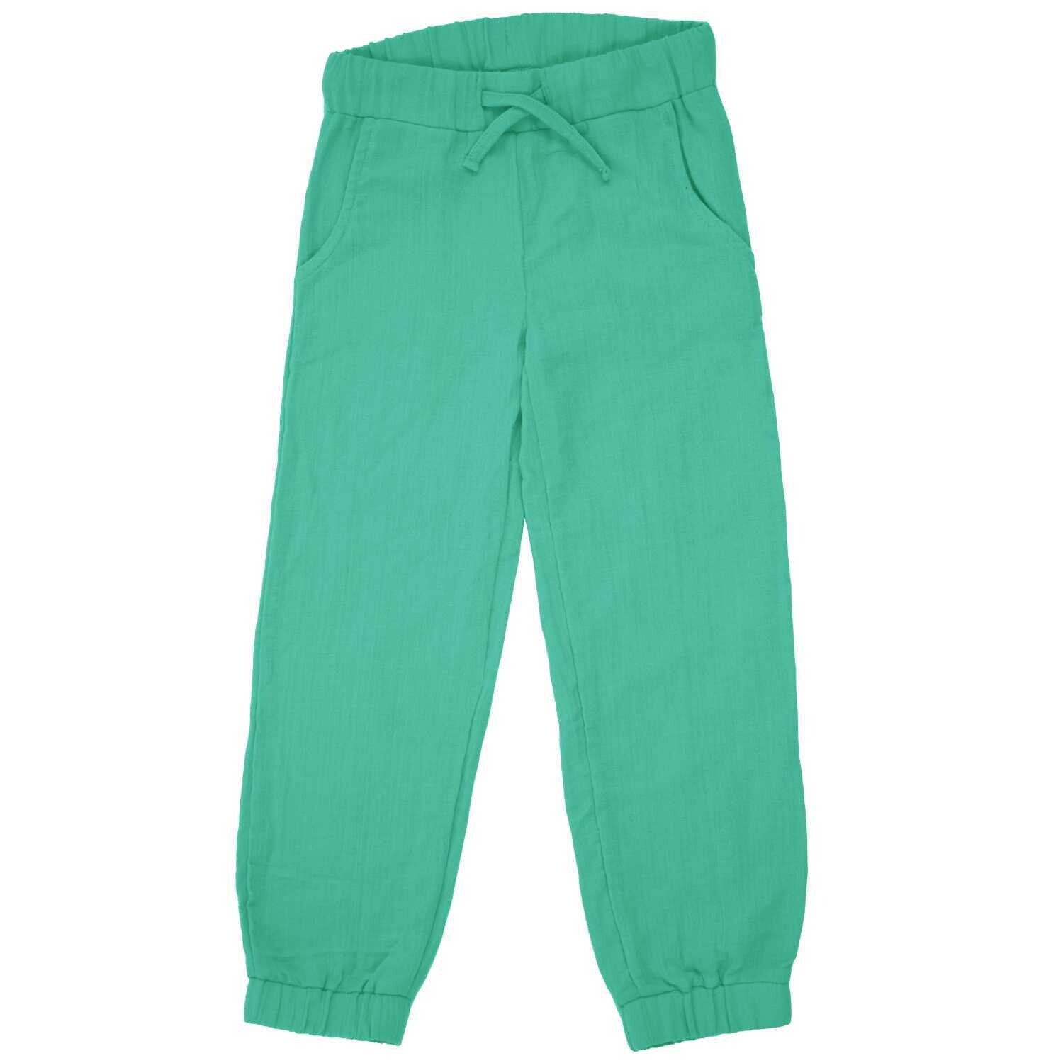 Maxomorra Pants Muslin Green Mint