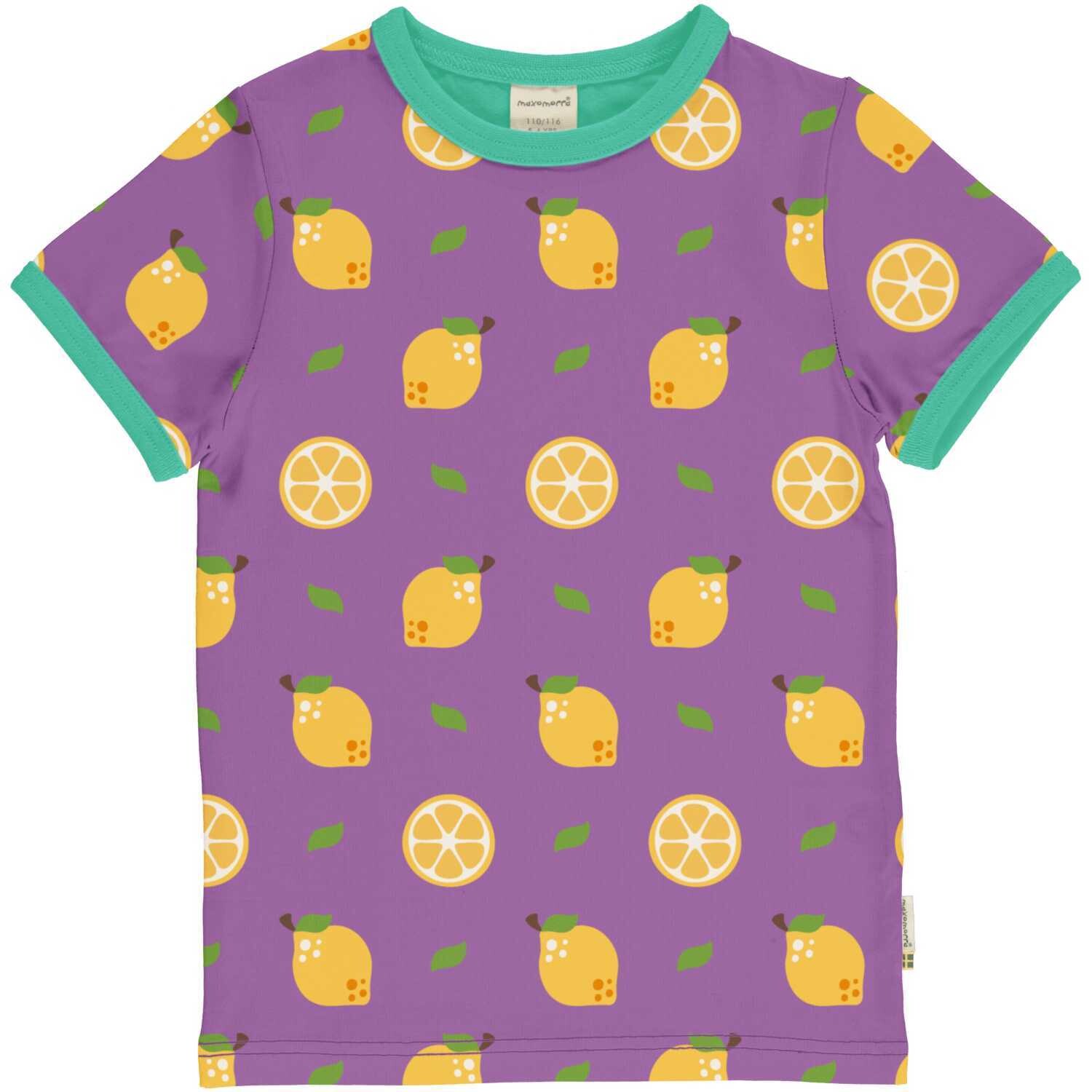Maxomorra Top SS Lemon Purple