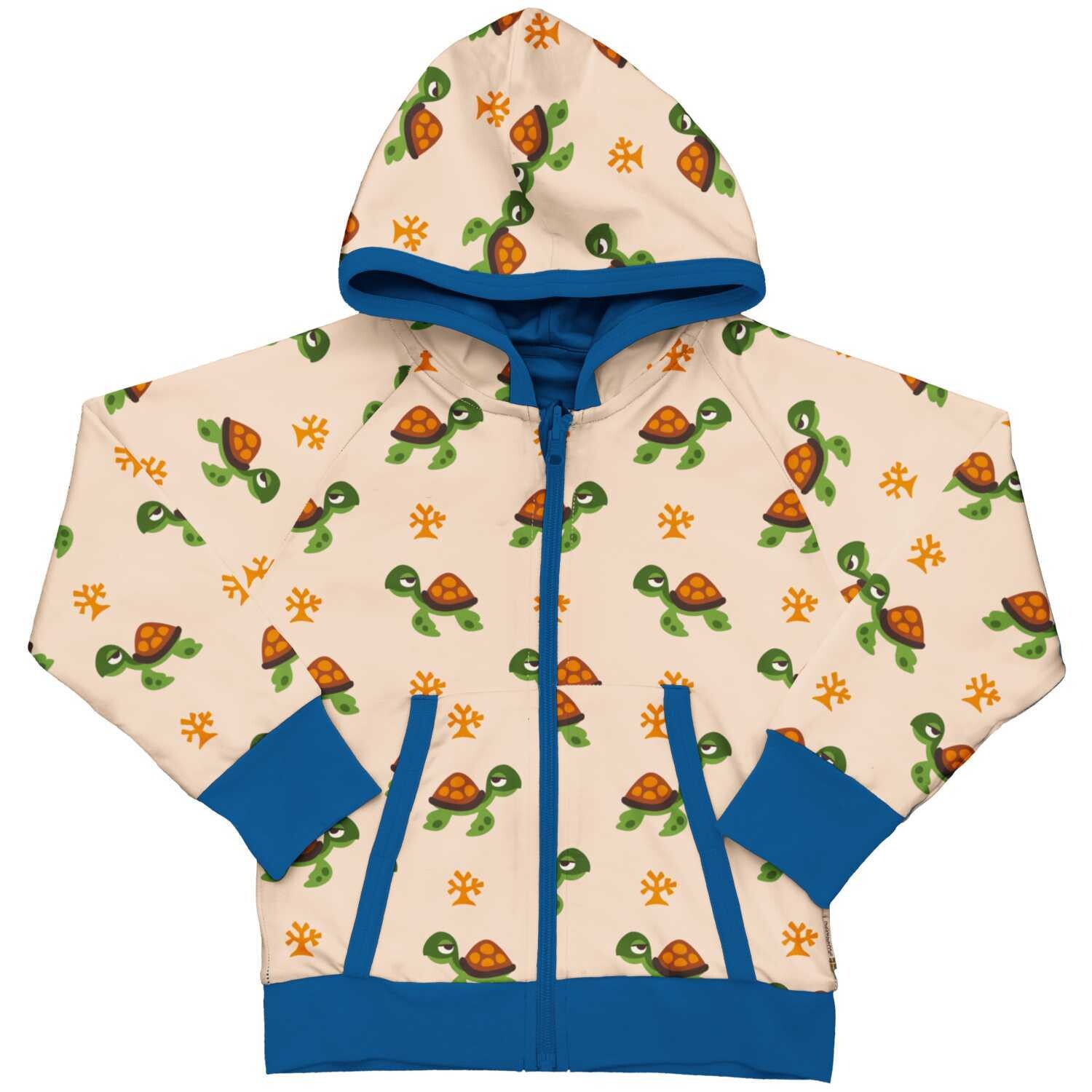 Maxomorra Cardigan Hood Reversible Turtle New