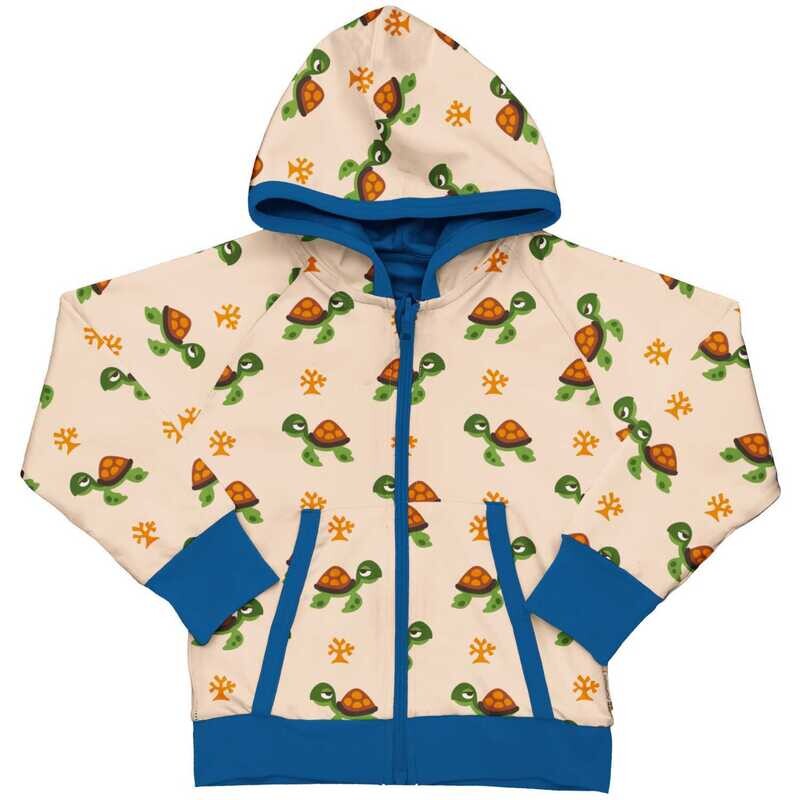 Maxomorra Cardigan Hood Reversible Turtle New