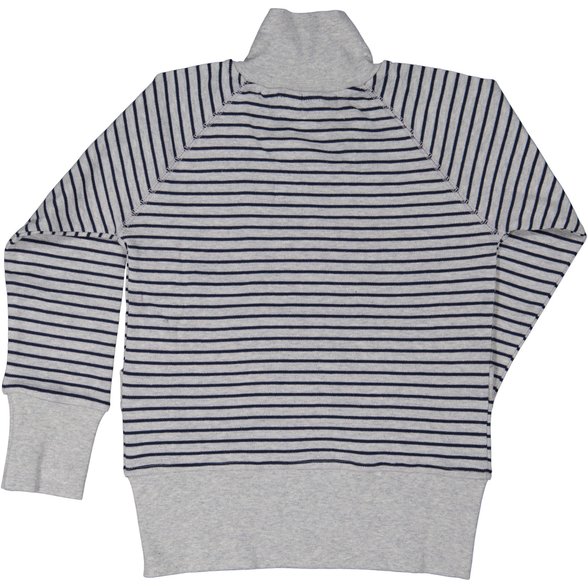 Geggamoja Zipsweater Grey Mel/Navy
