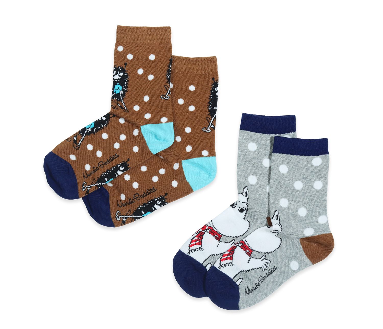 Moomin by Nordic Buddies Double Pack Brown/Grey