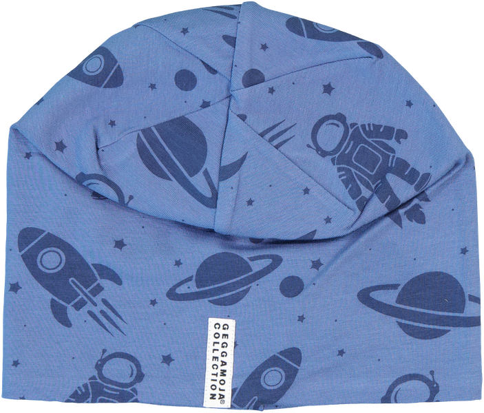 Geggamoja Beanie Fleece Blue Astronaut