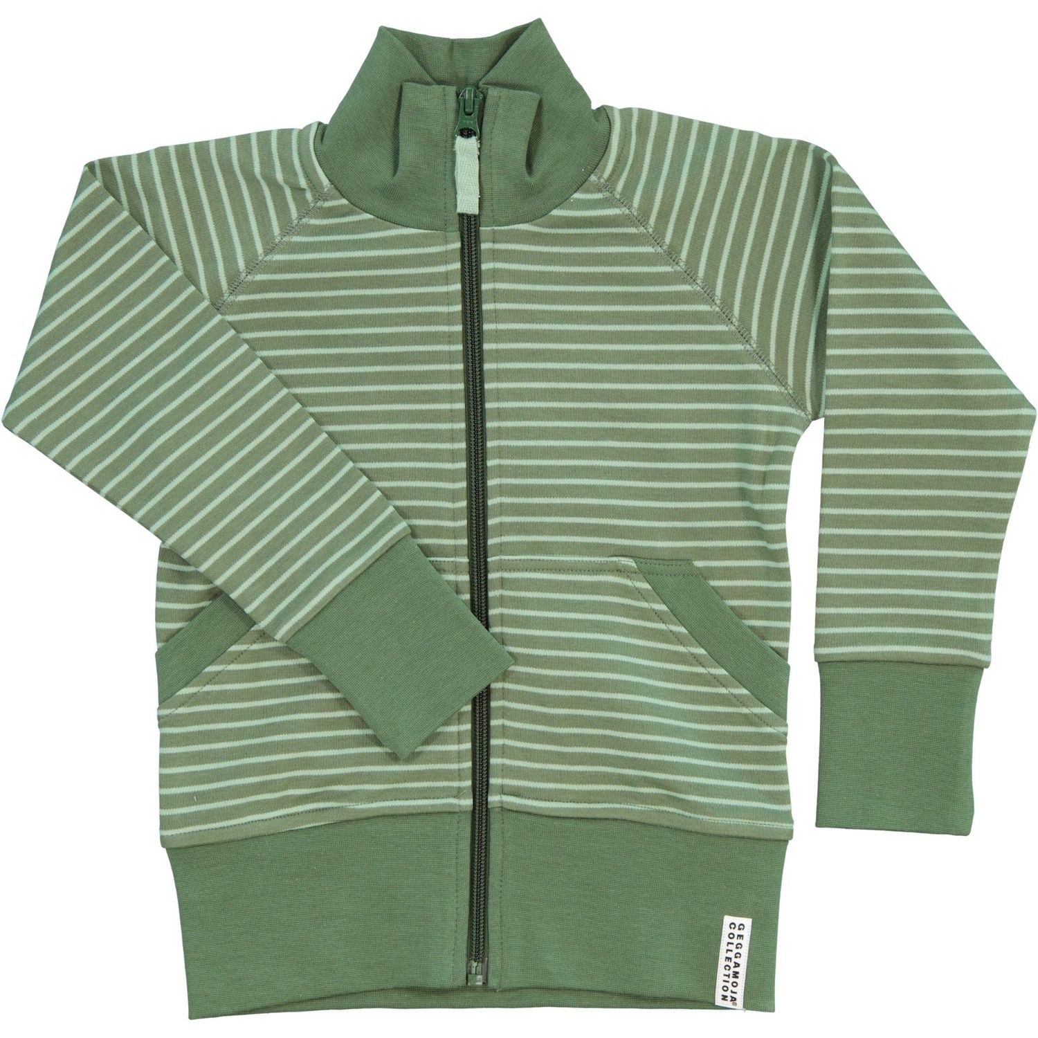 Geggamoja Zipsweater Mossgr/gr