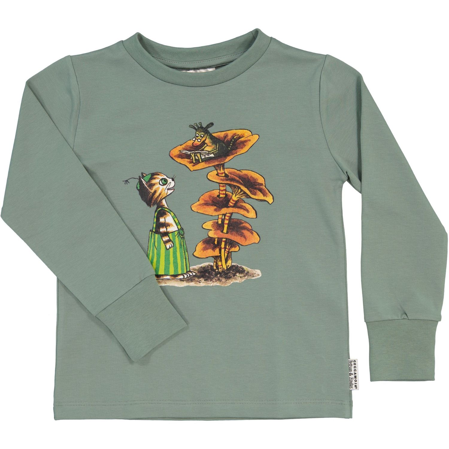 Geggamoja Langarmshirt Olive Pettersson und Findus