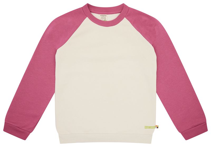 Loud + Proud Sweatshirt Raglan Vanilla/Rouge