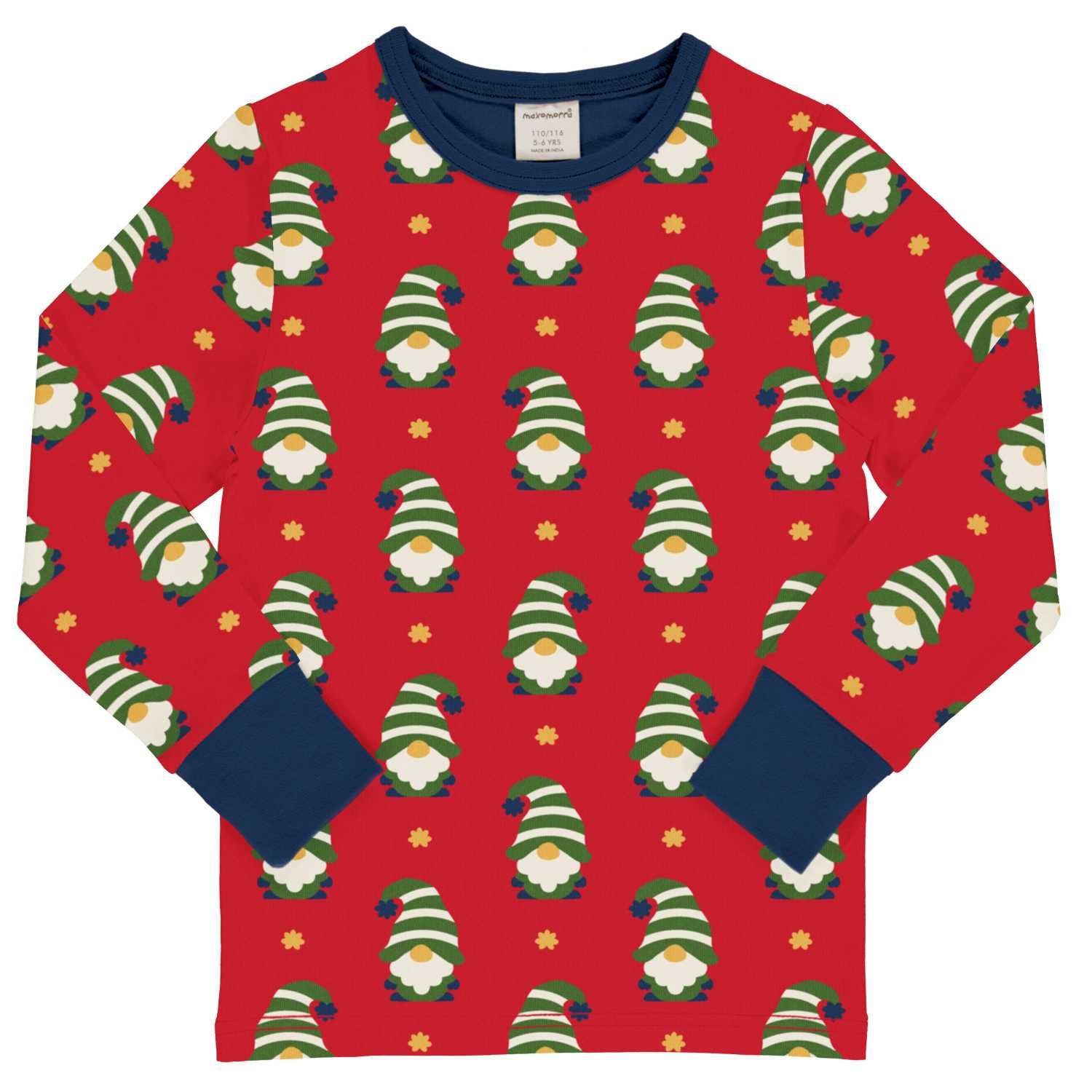Maxomorra Top LS  Swedish Santa