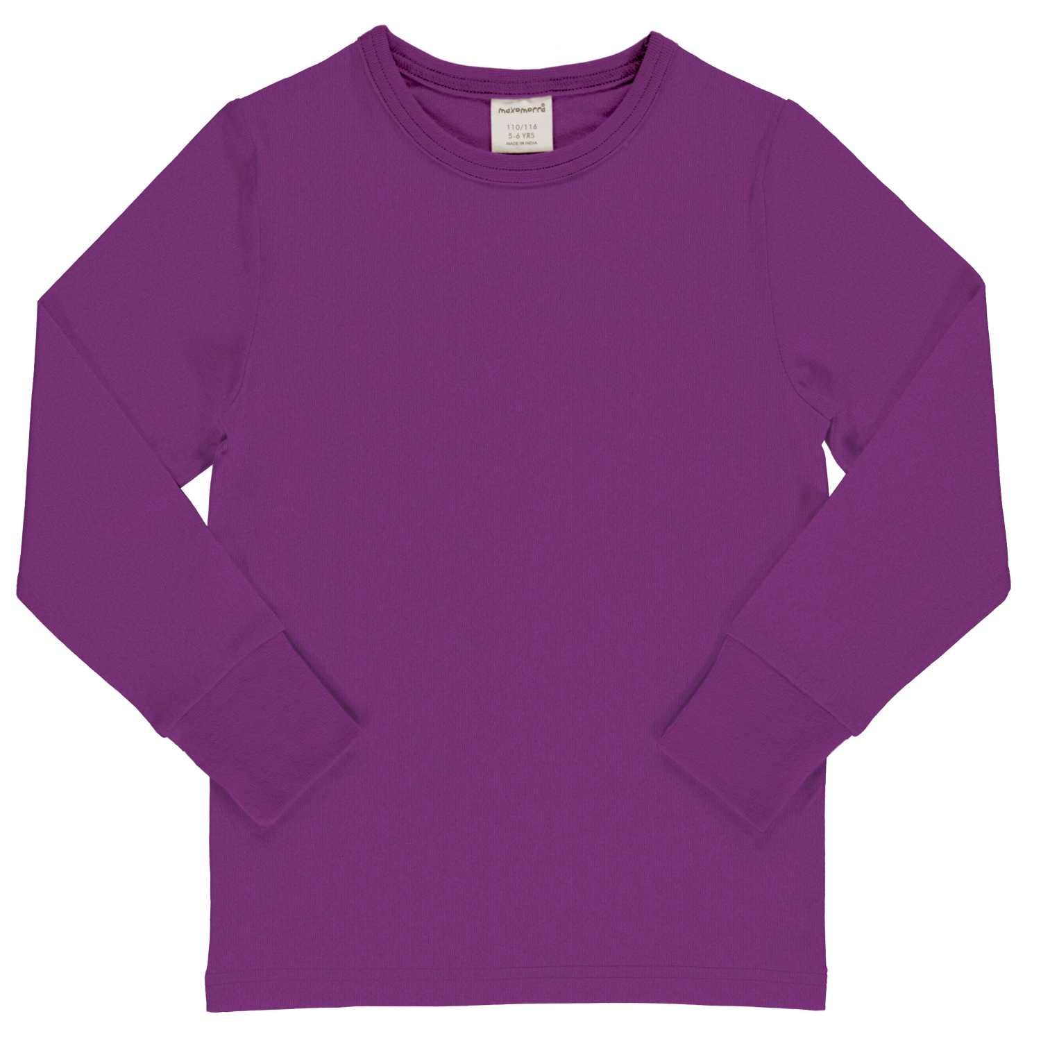 Maxomorra Top LS Solid Violet