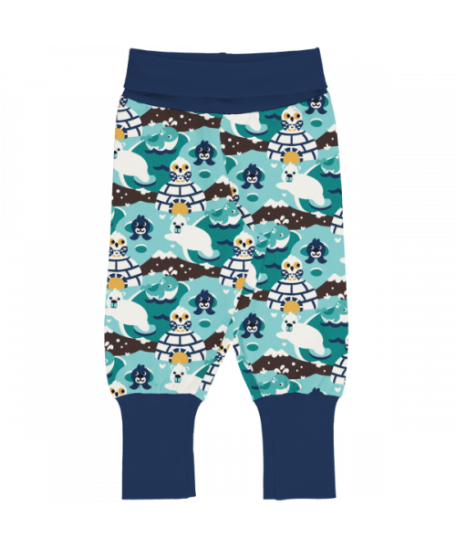 Maxomorra Pants Rib Arctic World