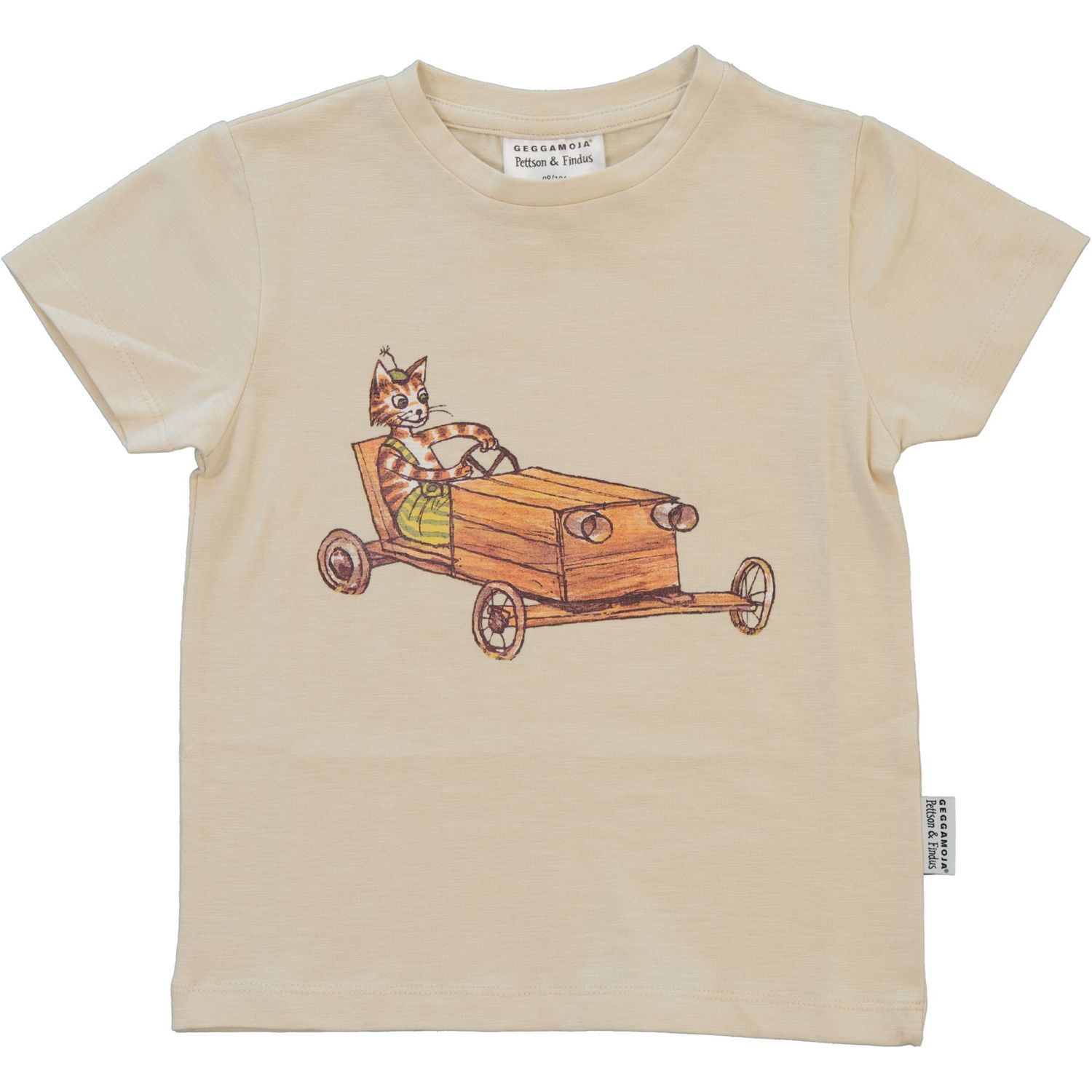 Geggamoja Shirt SS Pettersson und Findus Beige