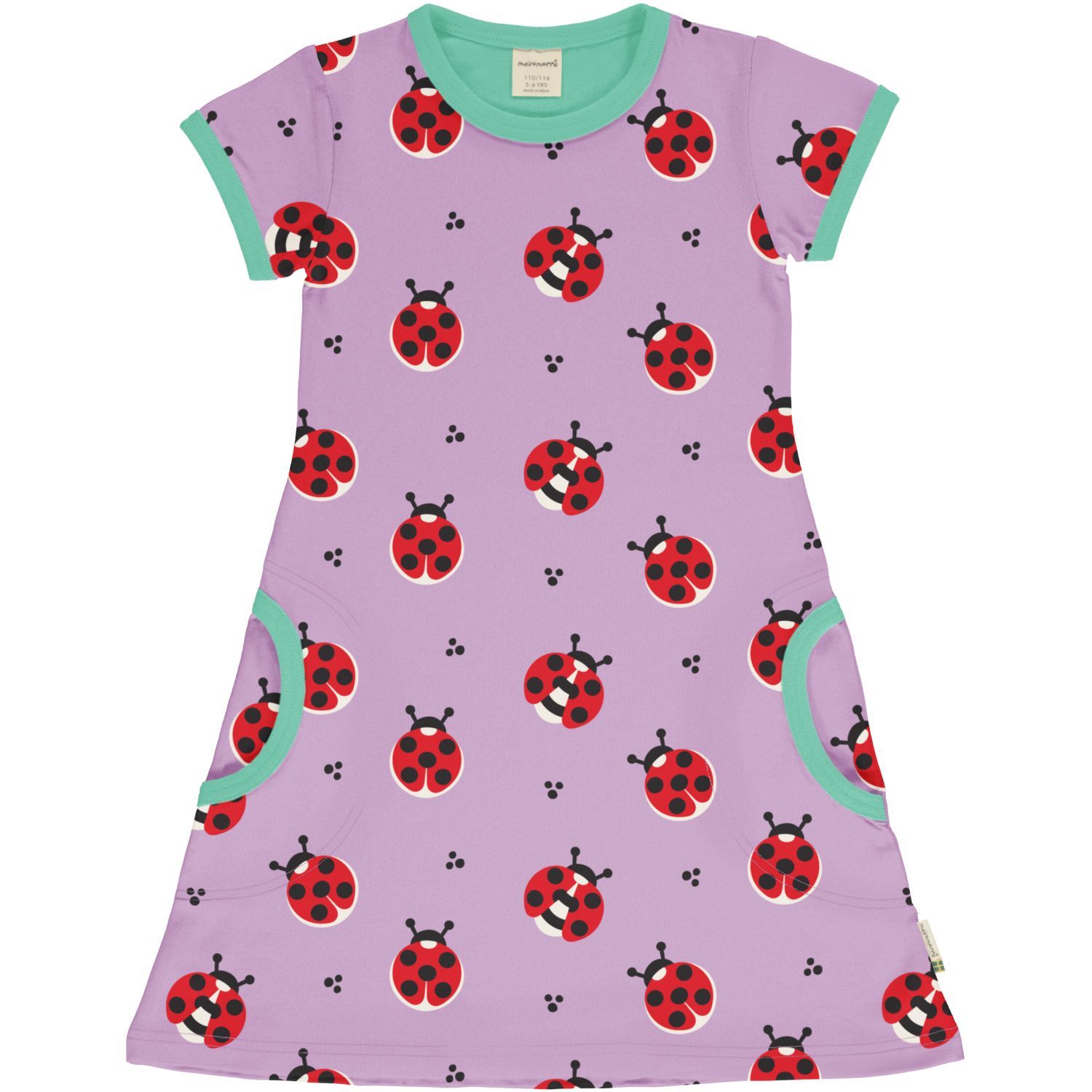 Maxomorra Dress SS Ladybug