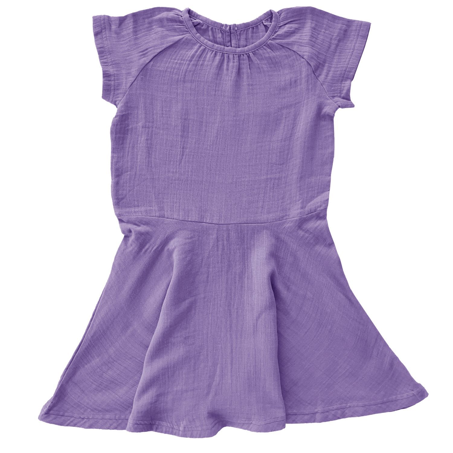 Maxomorra Dress Circle Muslin Solid Purple