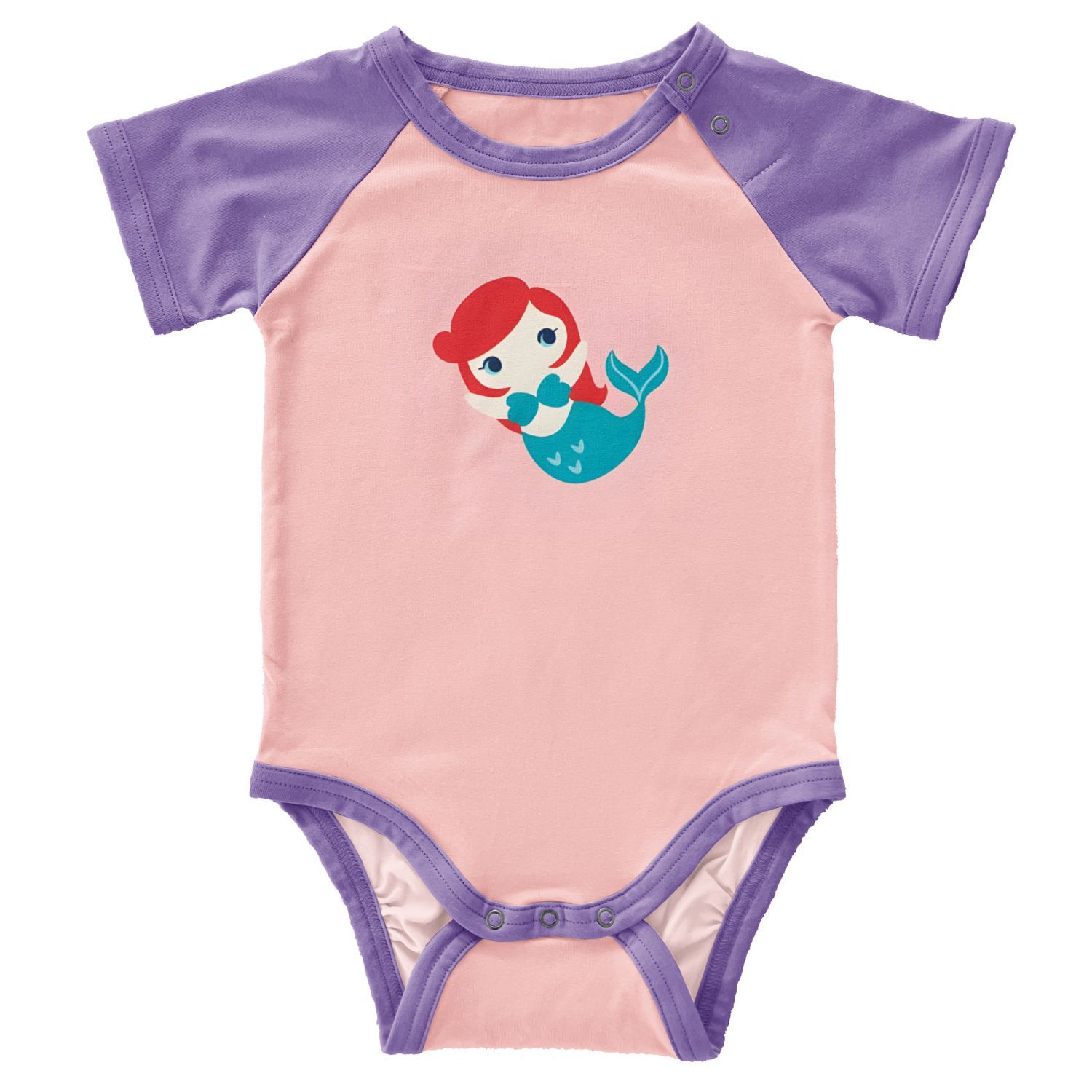 Maxomorra Body SS Raglan Mermaid