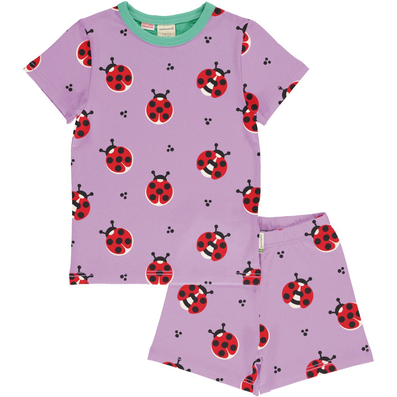 Maxomorra Pyjama SS Ladybug