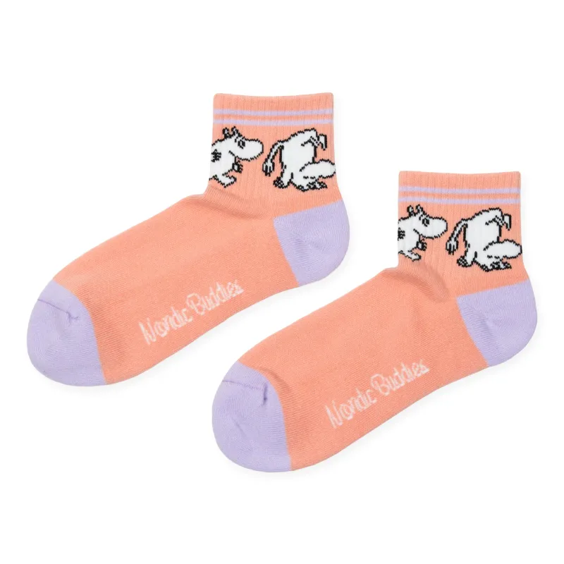Moomin by Nordic Buddies Knöchelsocken Retro Pfirsich