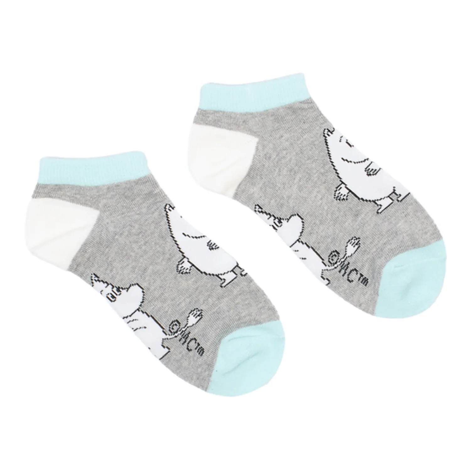 Moomin by Nordic Buddies Knöchelsocken Grey/Mint