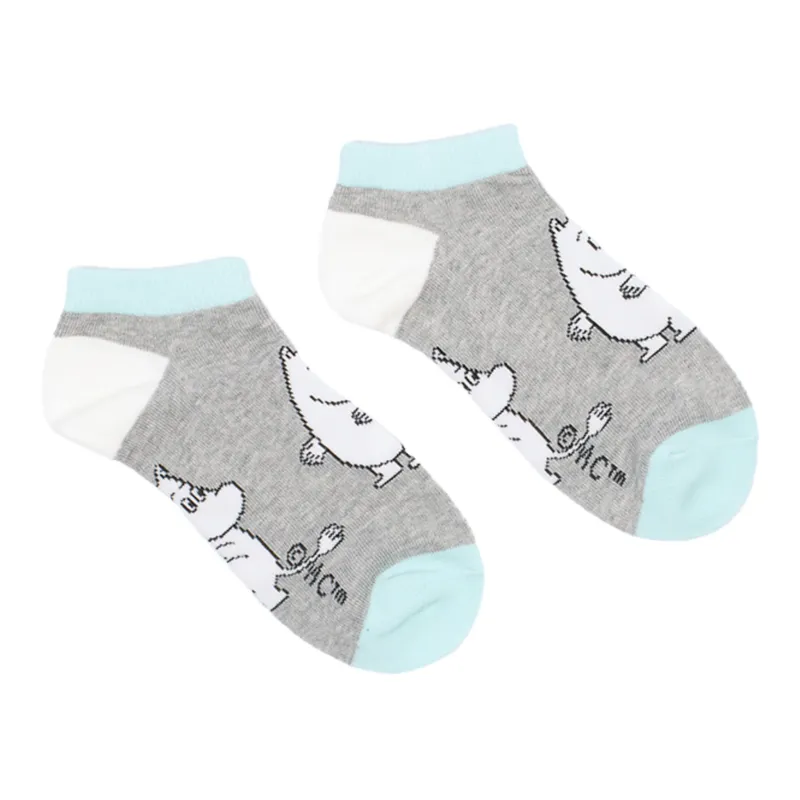 Moomin by Nordic Buddies Knöchelsocken Grey/Mint