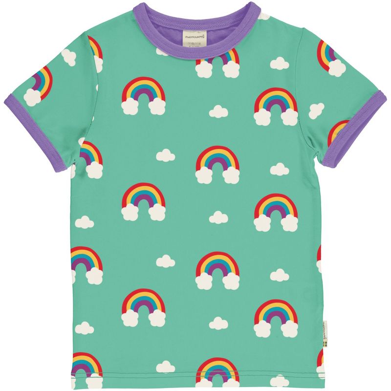 Maxomorra Top SS Rainbow Green