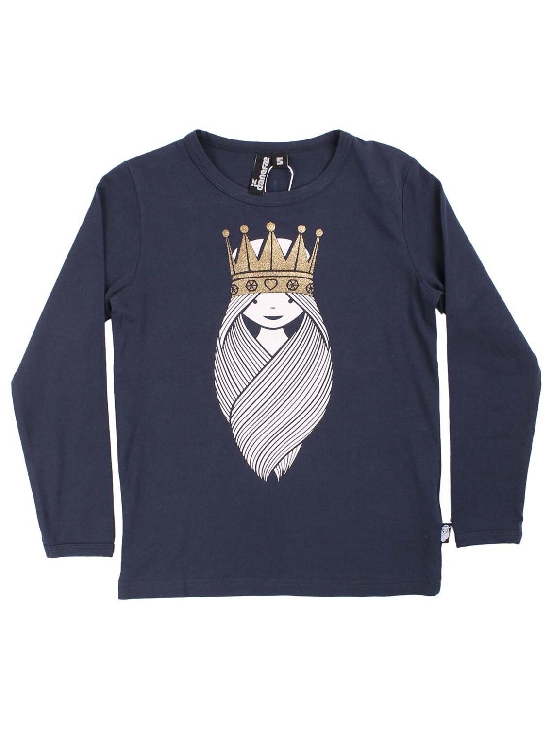 Danefae Langarmshirt Northpole Tee Navy Prinsesse