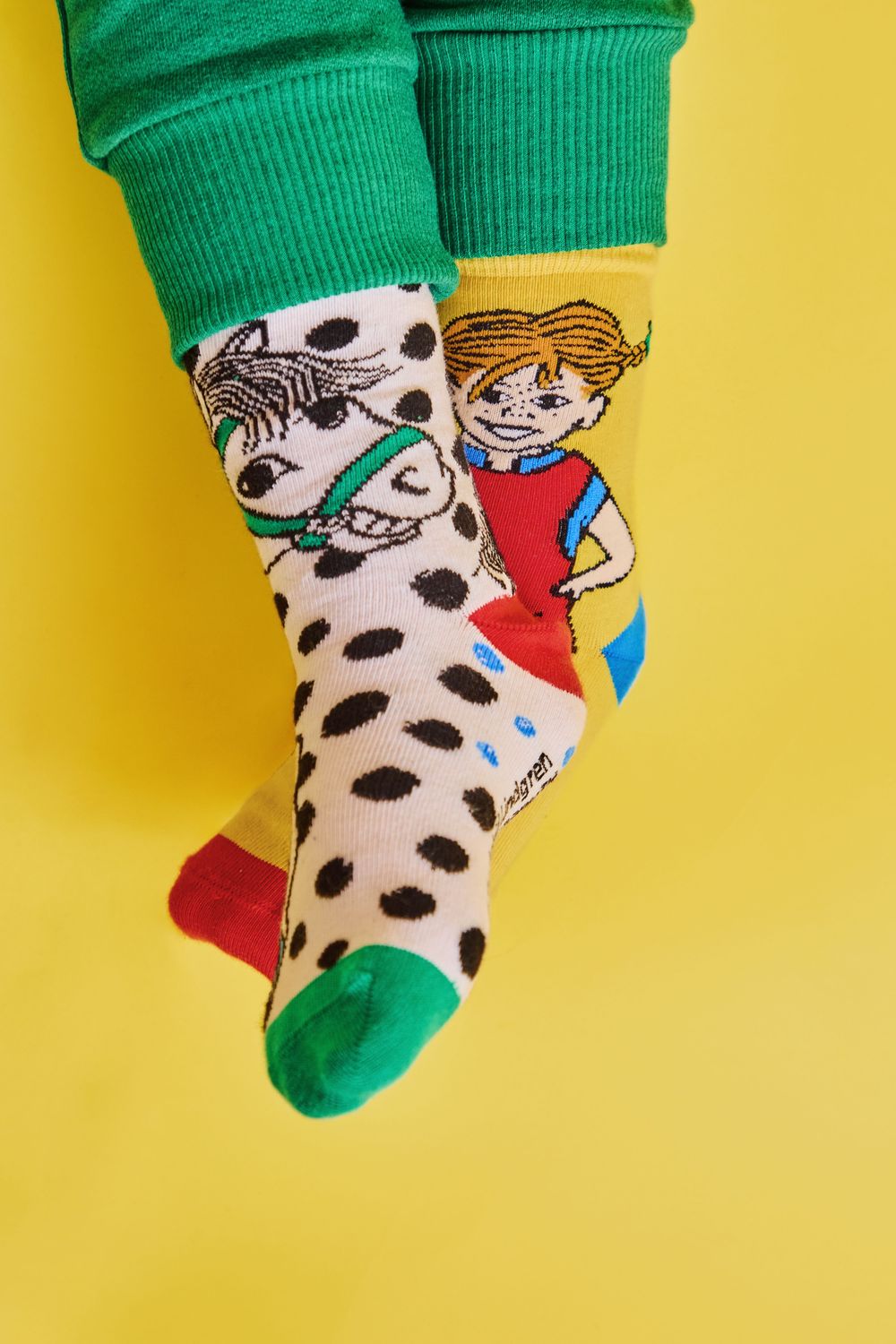 Pippi Longstocking by Martinex Socks 2-Pack Yellow/White