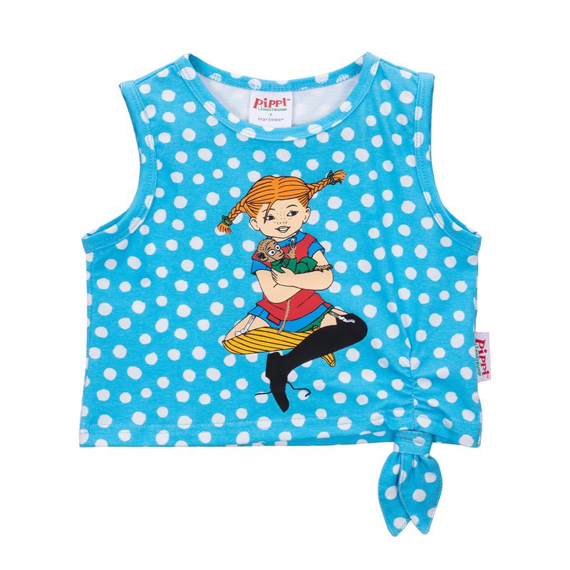 Pippi Longstocking by Martinex kurzes Top mit Knoten