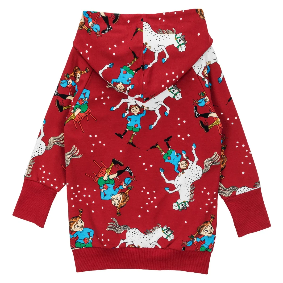 Pippi Longstocking by Martinex Hoodie Dark Red Pippi