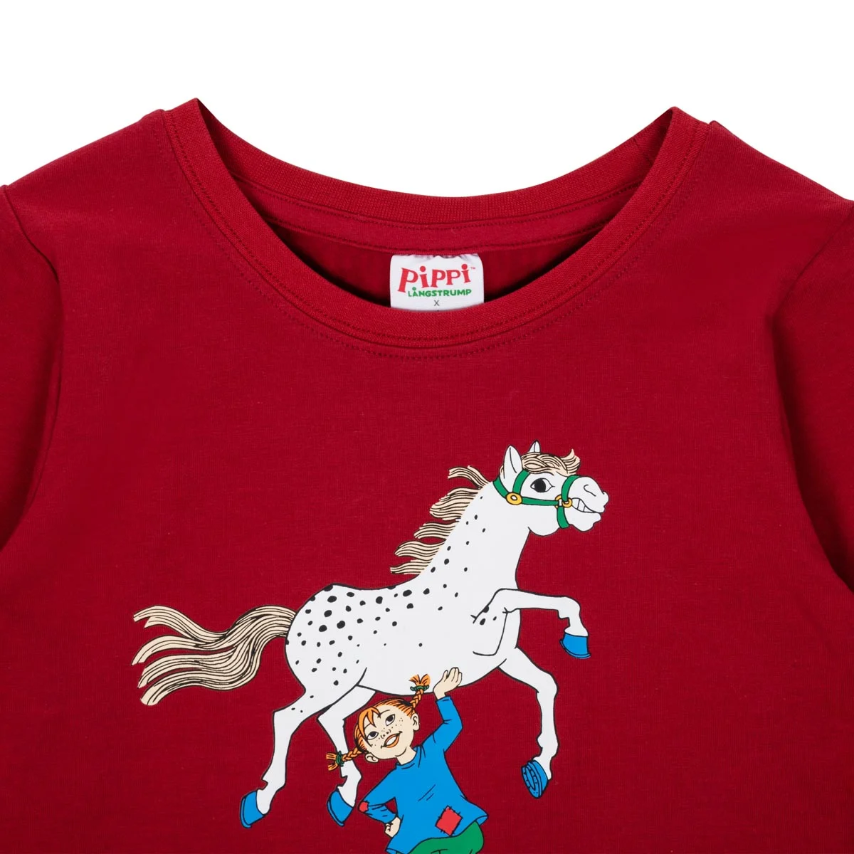 Pippi Longstocking by Martinex Langarmshirt Pippi Dark Red