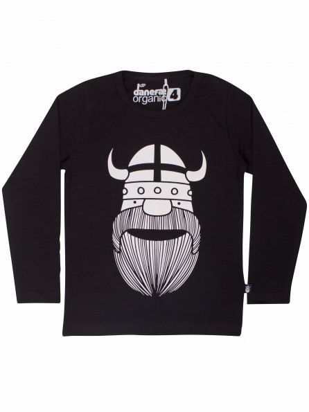 Danefae Organic Langarmshirt Onsdag Tee NOOS Black ERIK