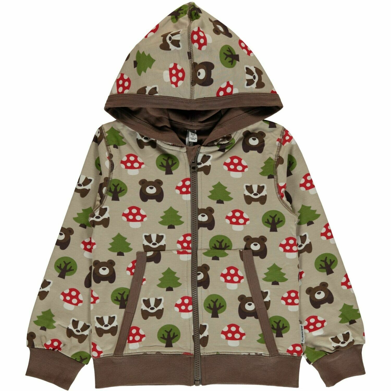 Maxomorra Cardigan Hood Forest *SALE*