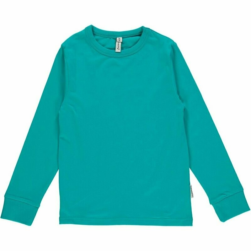 Maxomorra Shirt LS Basic Turquoise *SALE*