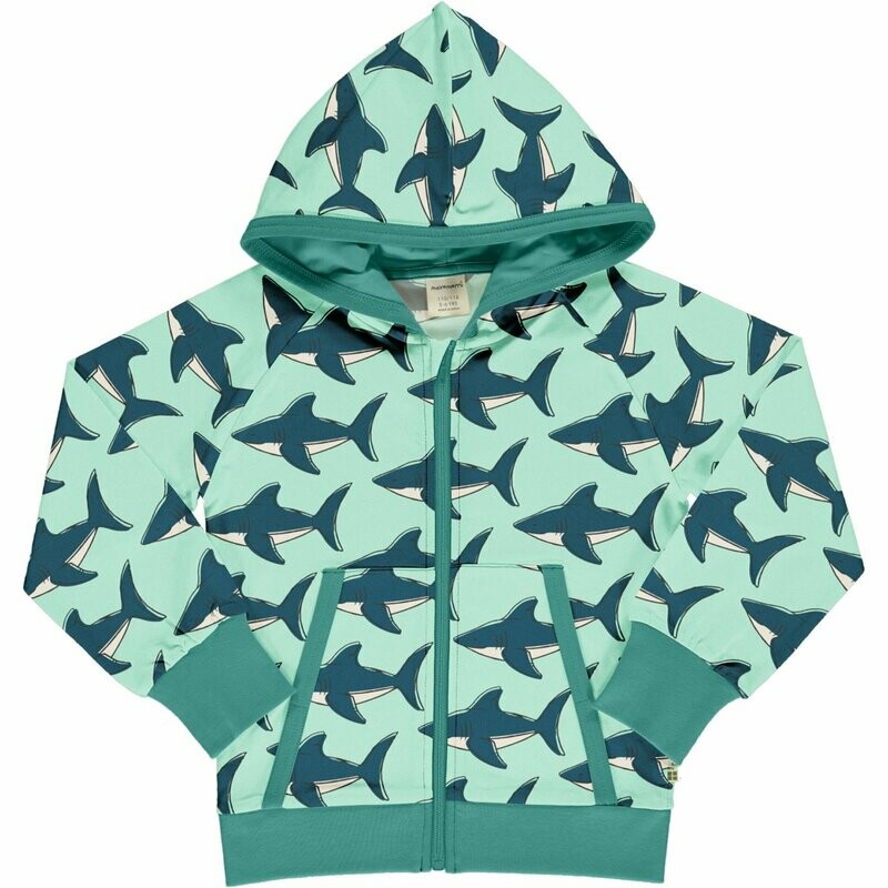 Maxomorra Cardigan Hood Sweat Shark *SALE*